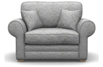 Heart of House Chedworth Fabric Cuddle Chair - Light Grey